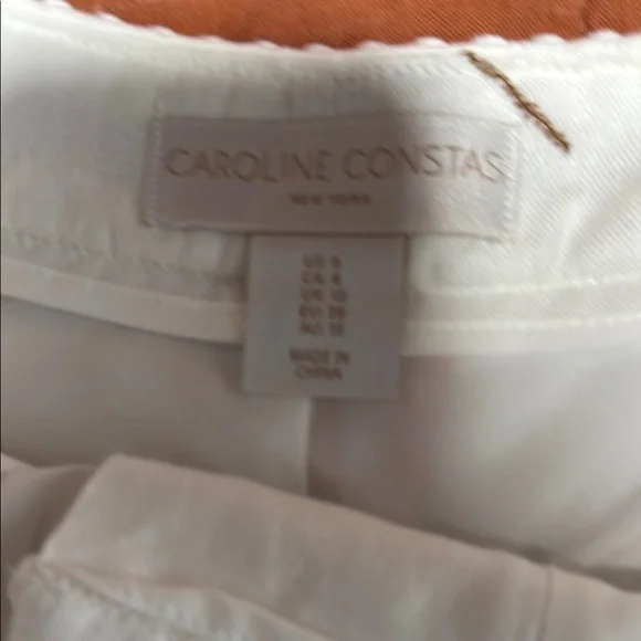 NWT Caroline Constas White Embroidered Women's Shorts sz 6 - Picture 2 of 5